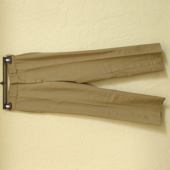 Smith's Vintage Cotton Twill Khaki Colored Chino Uniform Pants Size 12 - Picture 1 of 9